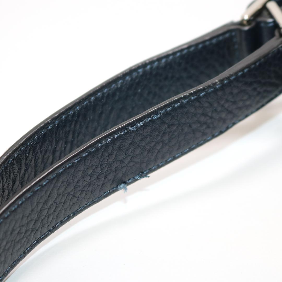 【美品】ヒロフ ヴィータ 2wayバッグ ショルダーバッグ S ダークブルー