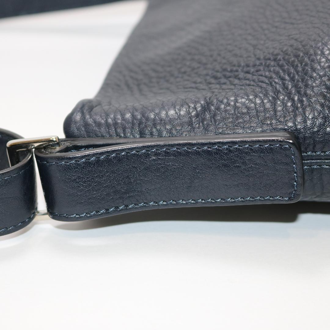 【美品】ヒロフ ヴィータ 2wayバッグ ショルダーバッグ S ダークブルー