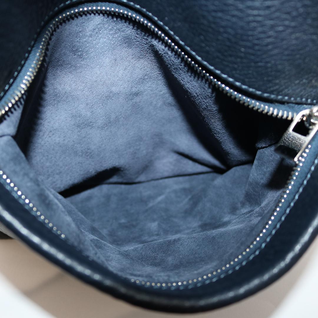 【美品】ヒロフ ヴィータ 2wayバッグ ショルダーバッグ S ダークブルー