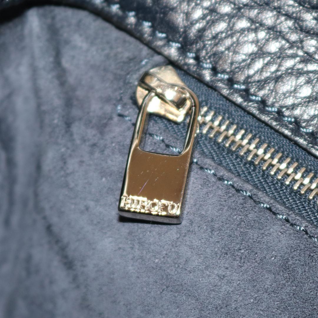 【美品】ヒロフ ヴィータ 2wayバッグ ショルダーバッグ S ダークブルー