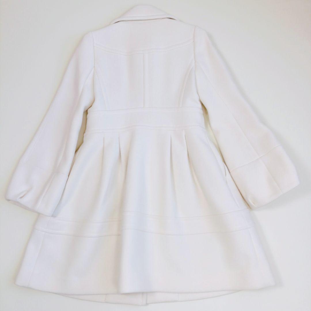 バーバリーブルーレーベル　アンゴラ ウールコート　フレア　バルーンスリーブ　38