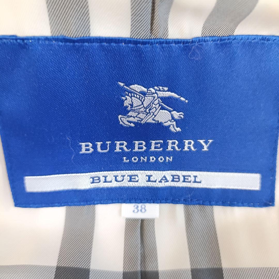 バーバリーブルーレーベル　アンゴラ ウールコート　フレア　バルーンスリーブ　38