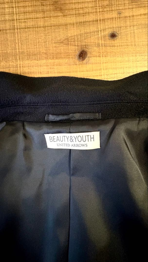 120S メルトン チェスターコート ブラック XL