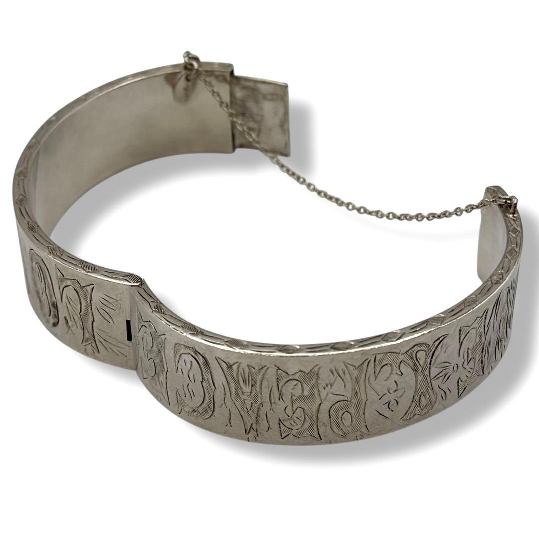 agete バングル silver925 LOVE & PEACE