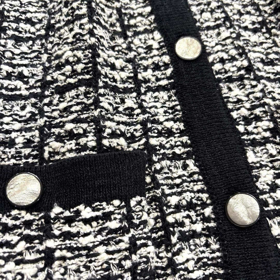 北欧、暮らしの道具店　カジュアルも、きちんとも　ノーカラー　ツイードジャケット