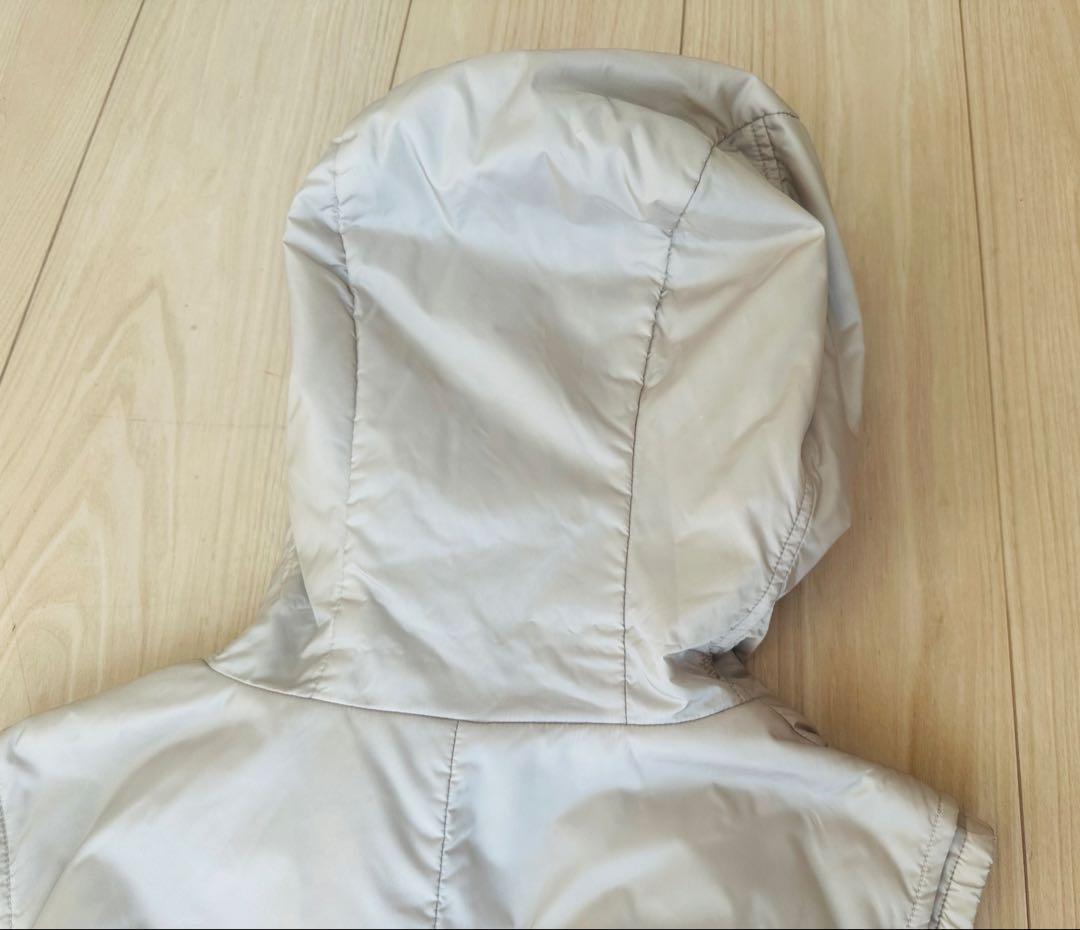 エスマックスマーラ‘SMaxMara☆ビジューフード付軽量ダウンロングベスト40