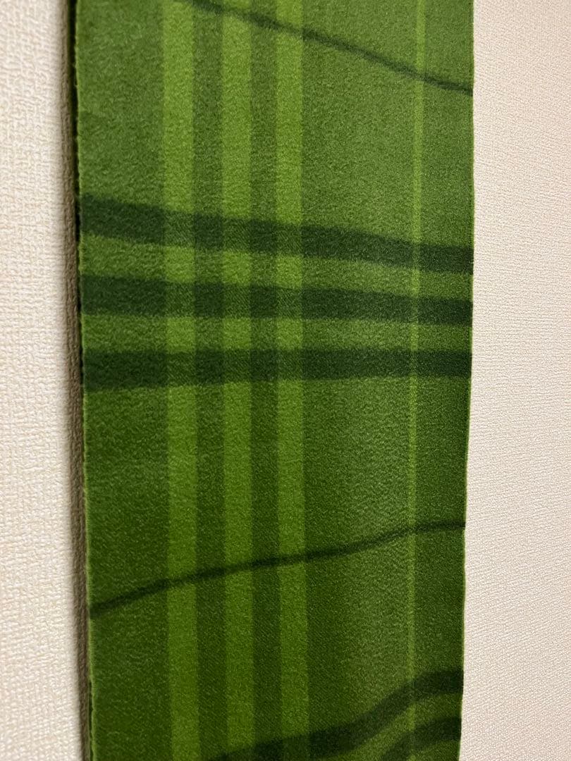 BURBERRY　バーバリー　マフラー　カシミア100％　未使用に近い　グリーン