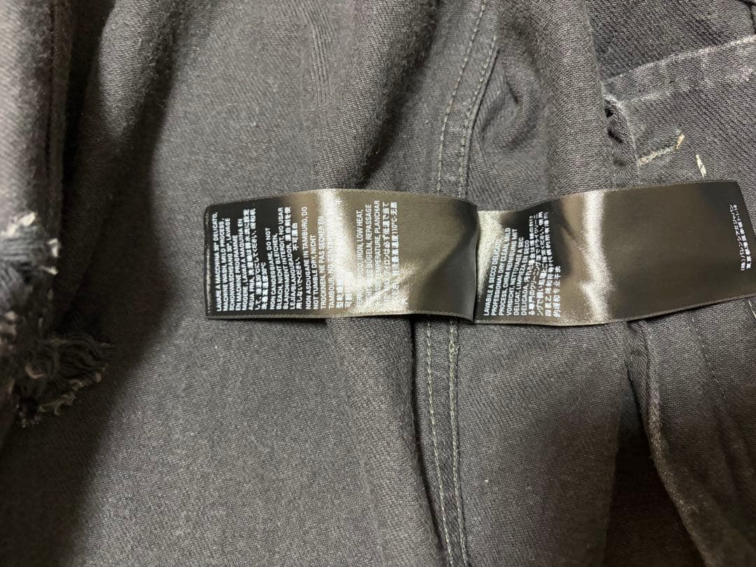 BALENCIAGAバックバーコード刺繍ラージフィットデニムジャケット