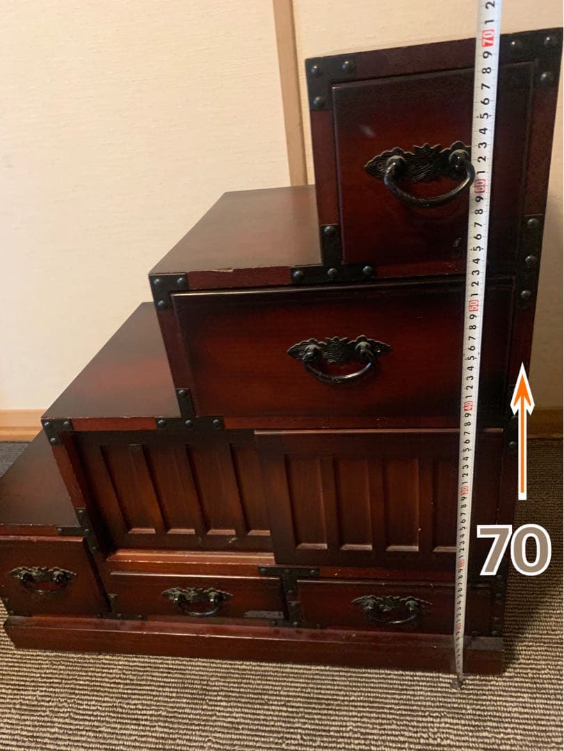 木製階段タンス