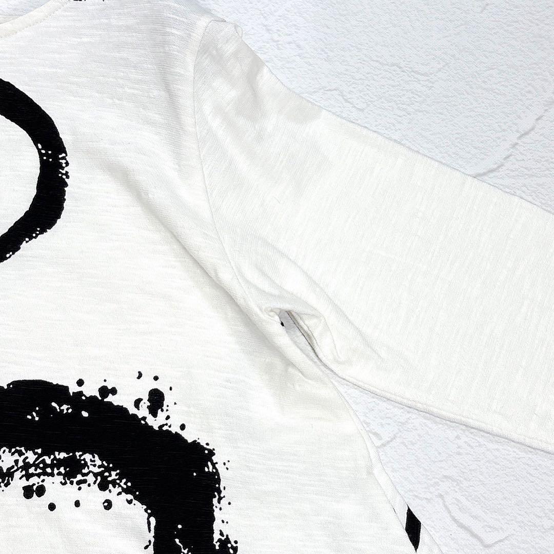 美品✨m_mefu　芽風　センソユニコ　カットソー　変形　サークル　アート　40