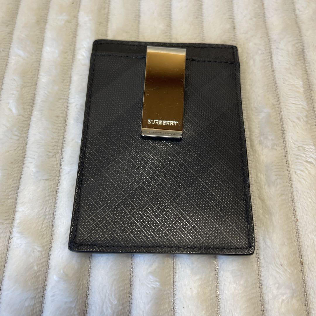 【極美品】　Burberry バーバリー　カードケース　名刺入れ　マネークリップ