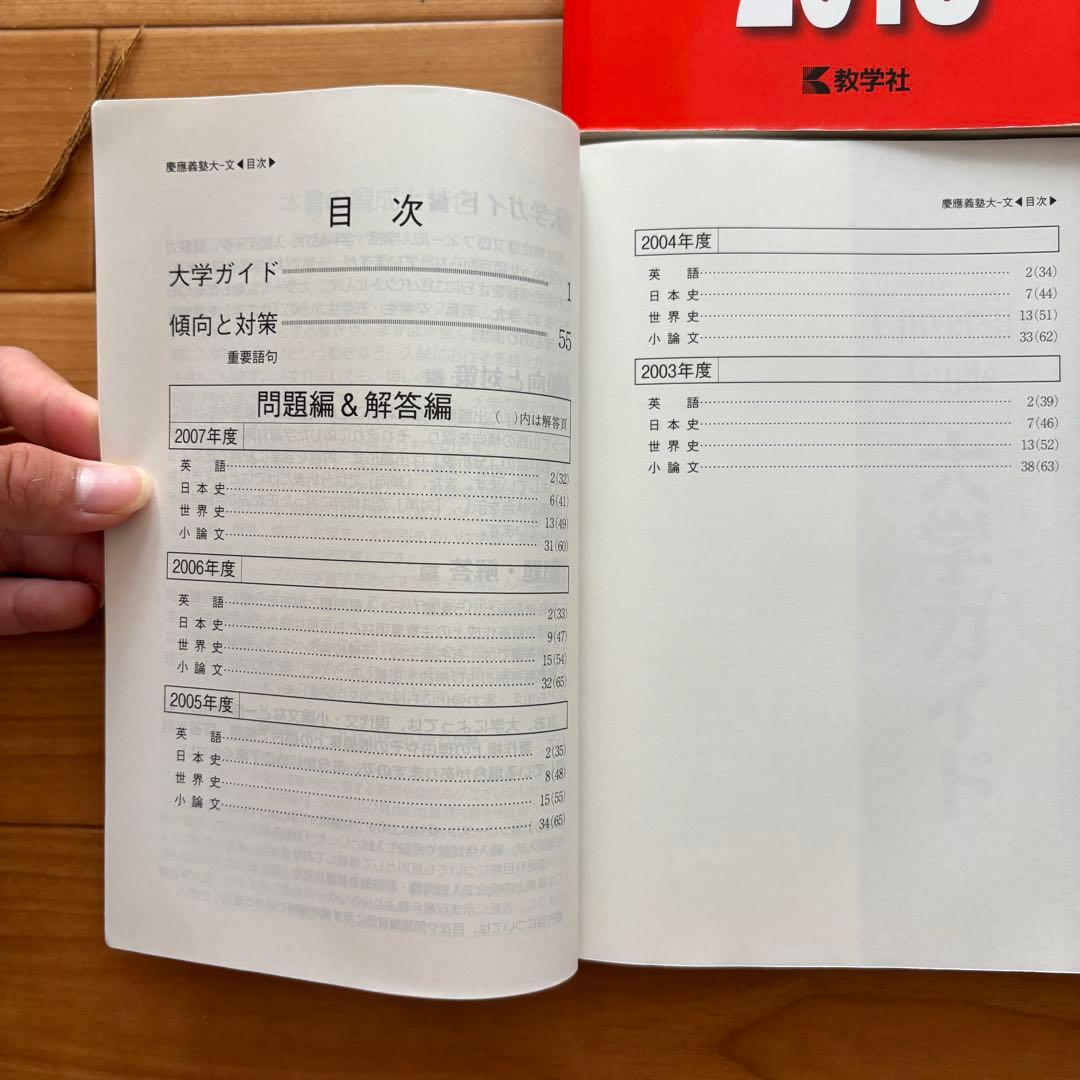 慶應義塾大学 文学部入試問題集 2025.2023.2018.2013.2008