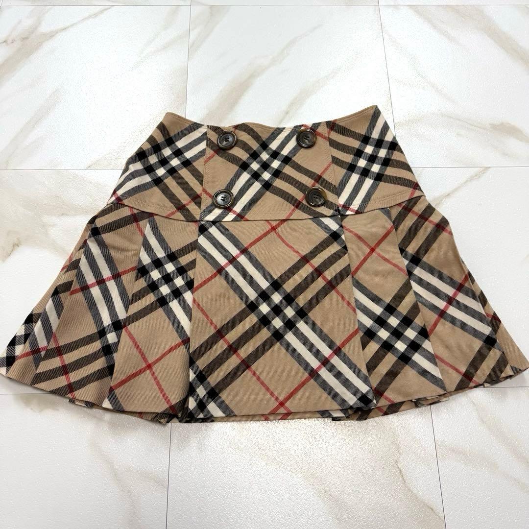 美品✨バーバリー ブルーレーベル ノバチェック プリーツ スカート 36