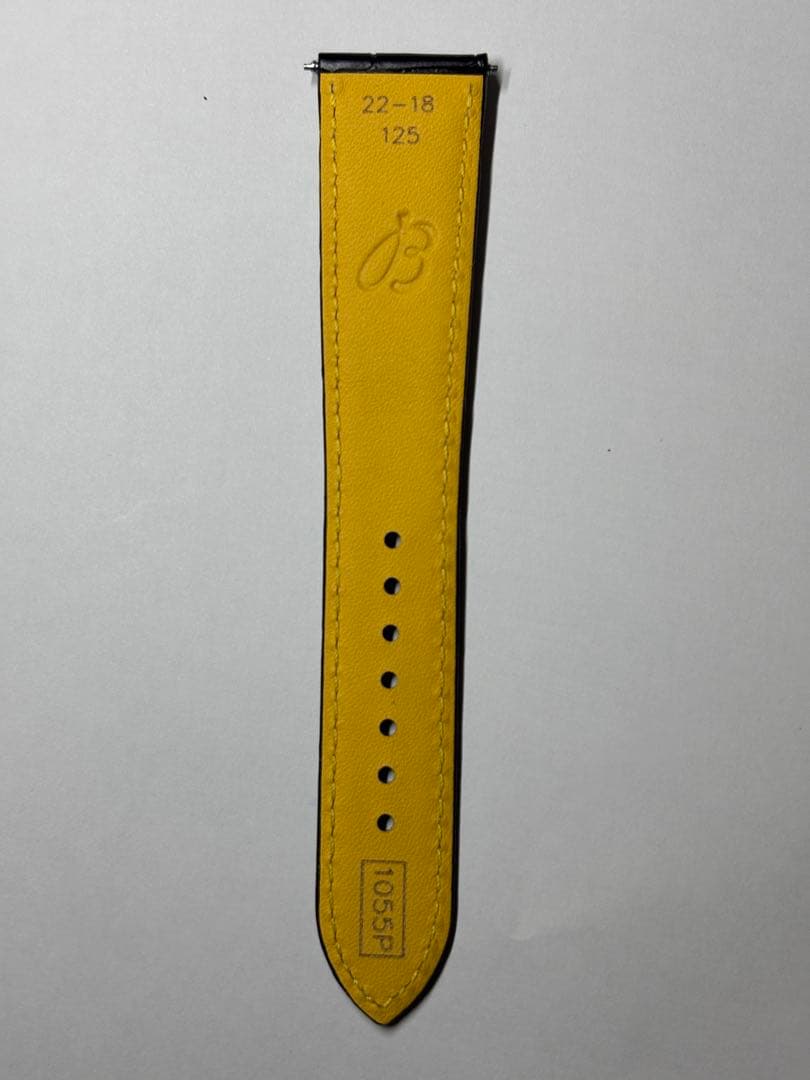 【未使用】ブライトリング純正 ブラックアリゲーターストラップ&Dバックル