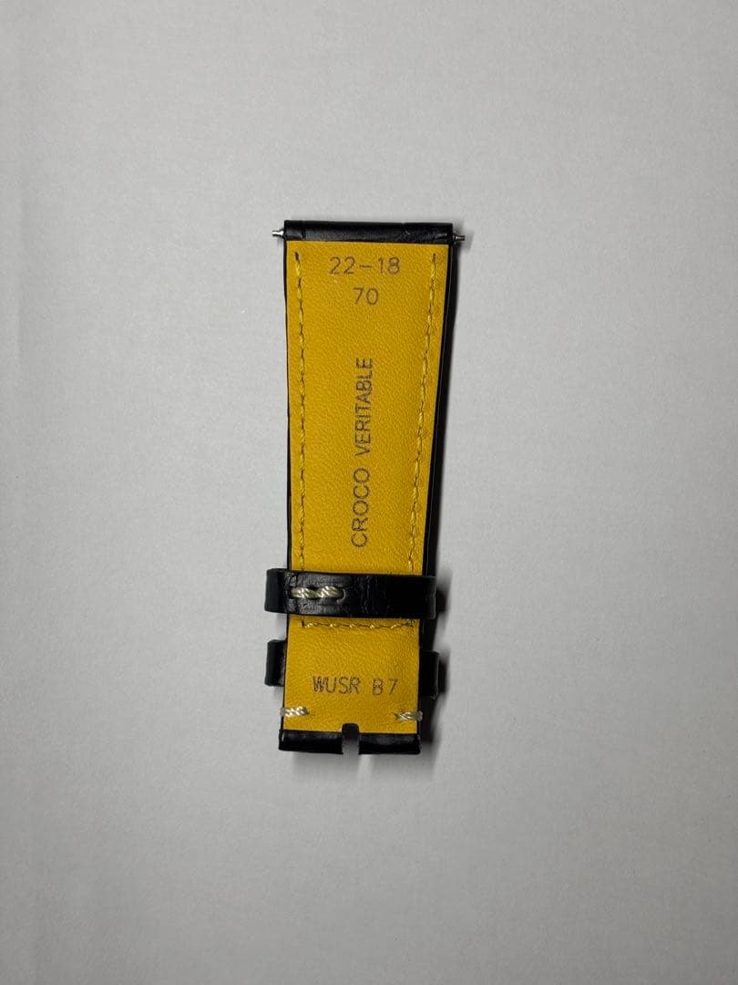 【未使用】ブライトリング純正 ブラックアリゲーターストラップ&Dバックル