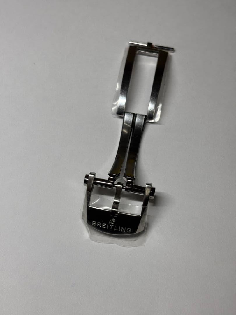 【未使用】ブライトリング純正 ブラックアリゲーターストラップ&Dバックル