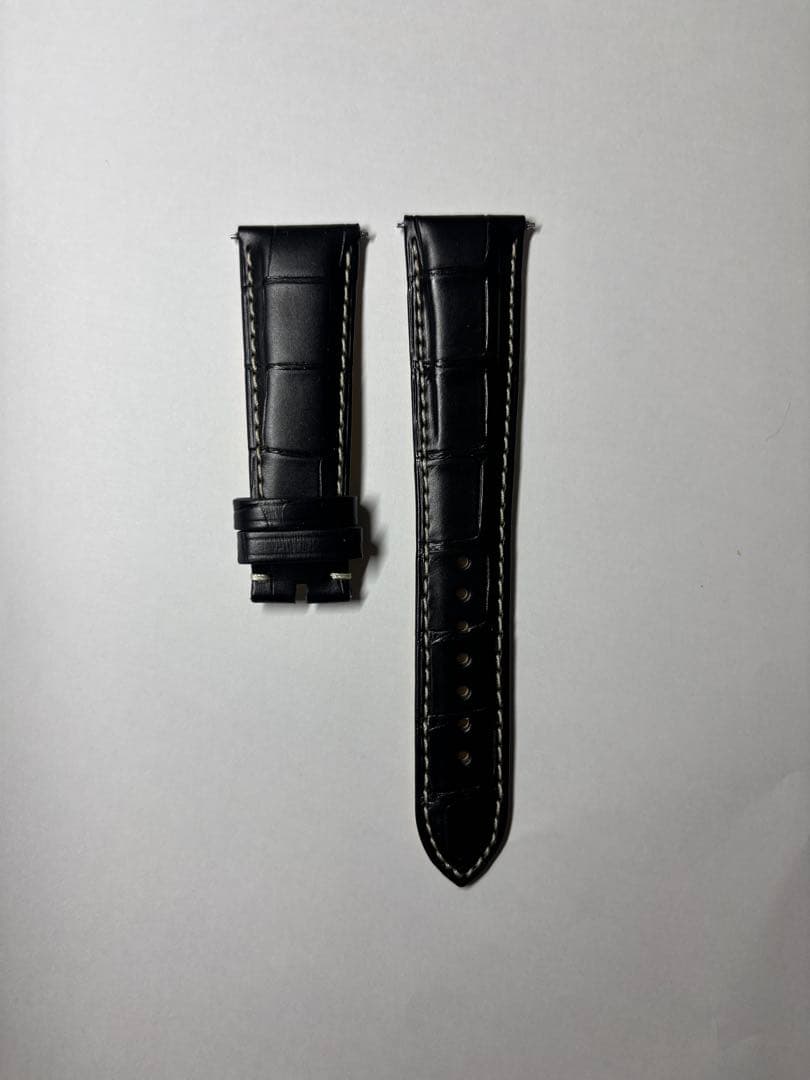 【未使用】ブライトリング純正 ブラックアリゲーターストラップ&Dバックル