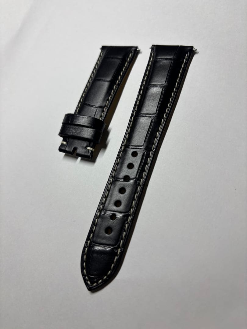 【未使用】ブライトリング純正 ブラックアリゲーターストラップ&Dバックル