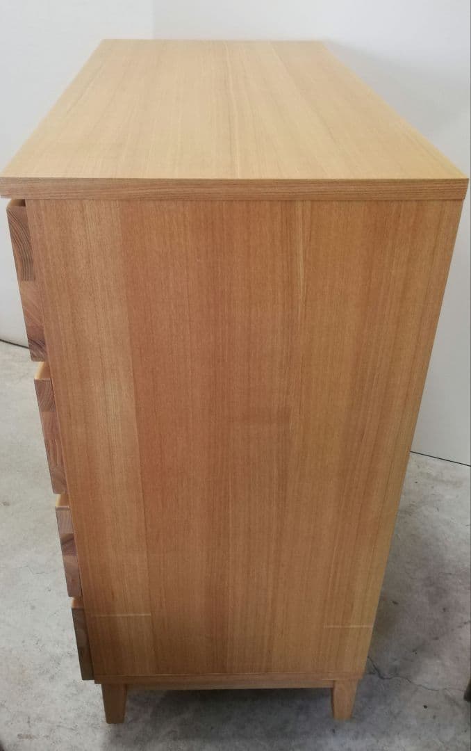 無印良品オークウッド 4段チェスト(幅95.5*奥行44.5*高さ90cm)