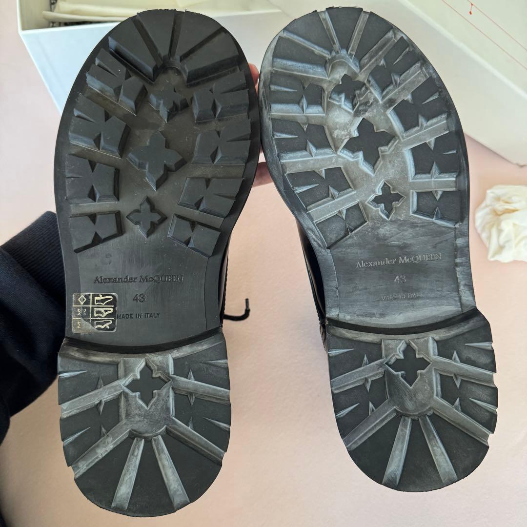 Alexander McQueen Leather Boots 43 コンバット