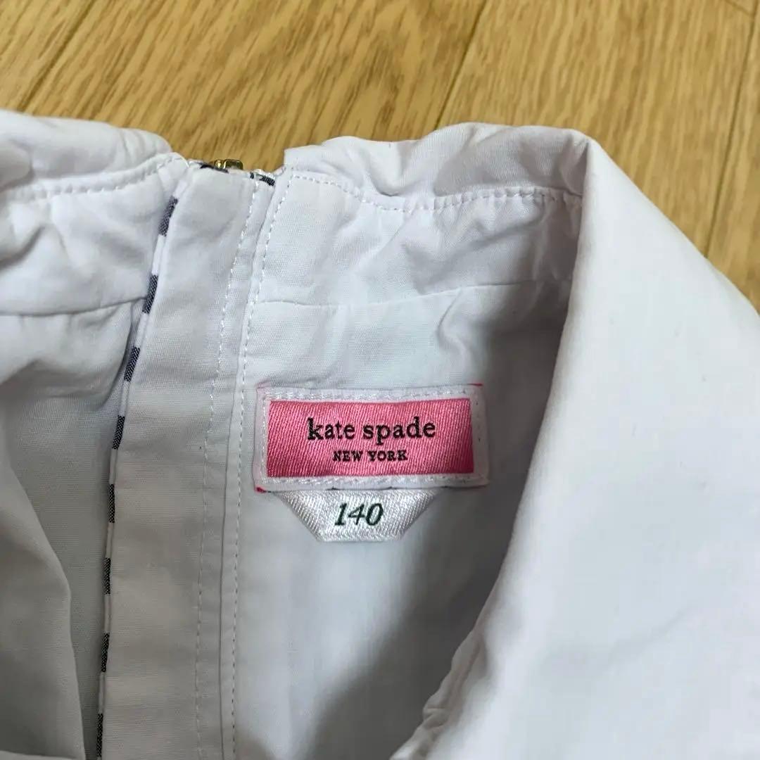 美品＊ケイトスペード＊ギンガムチェック柄ノースリーブワンピースドレス＊140