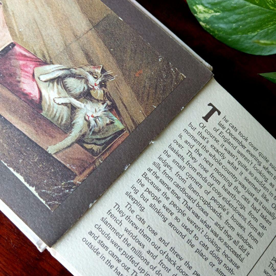 洋書古書　希少　猫の国　アート　画集　ポストカード　イラスト　ヴィンテージ