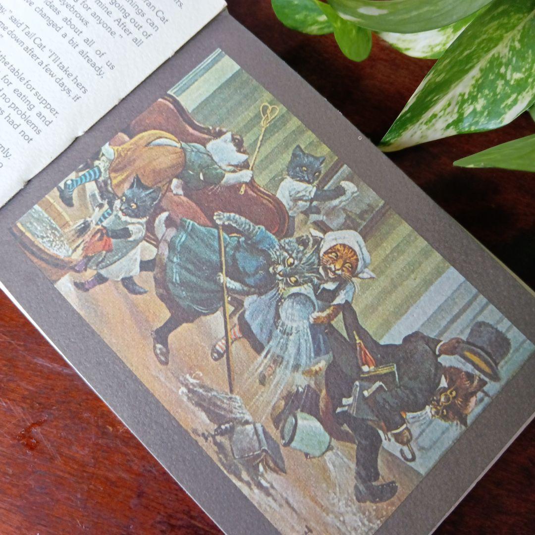 洋書古書　希少　猫の国　アート　画集　ポストカード　イラスト　ヴィンテージ