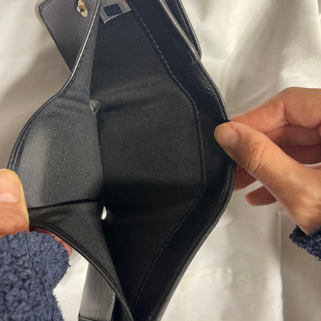 JIMMY CHOO ブラック 三つ折り財布