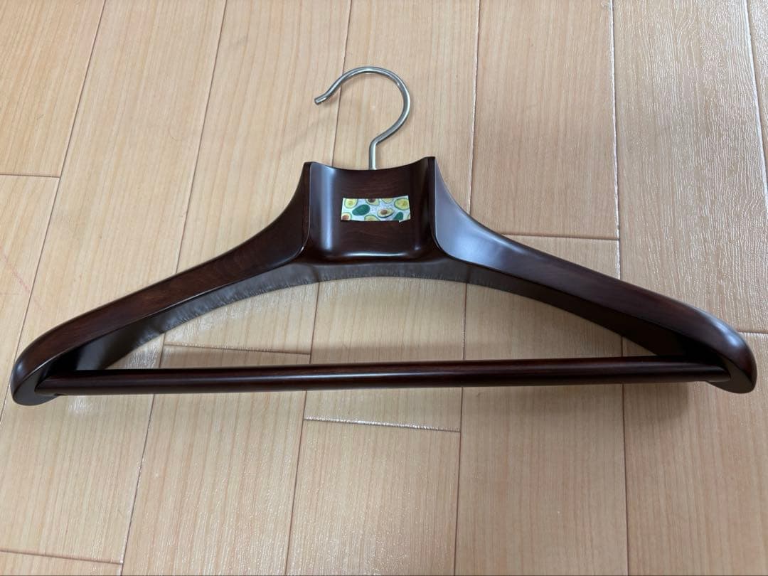 NAKATA HANGER ダークブラウン 木製 メンズジャケットハンガー