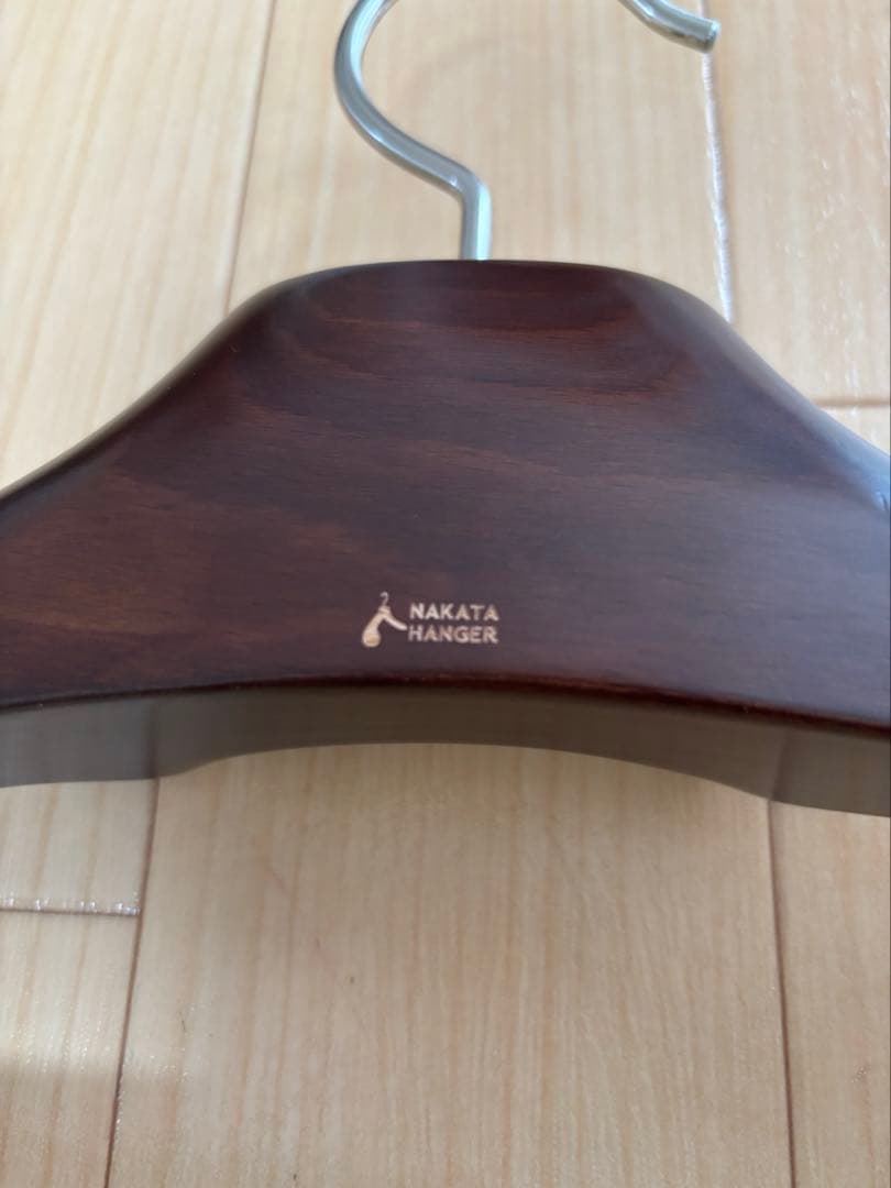 NAKATA HANGER ダークブラウン 木製 メンズジャケットハンガー