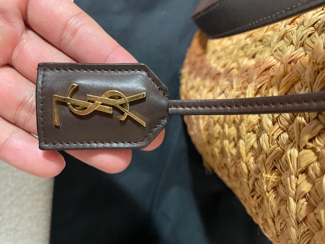 SAINT LAURENT ストロー かごバッグ