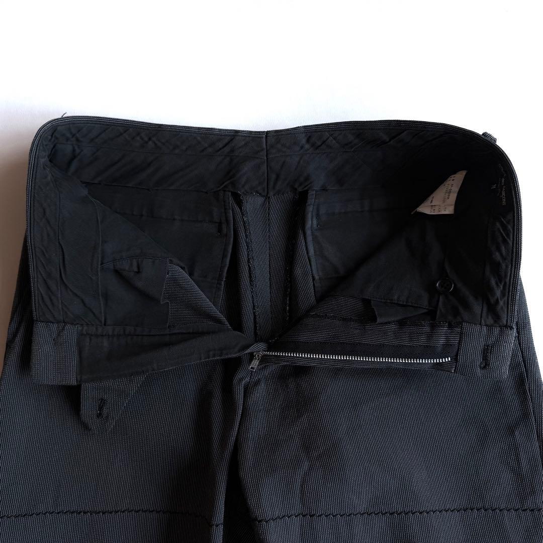 《99aw》 コムデギャルソン オムプリュス ステッチ スラックス パンツ M