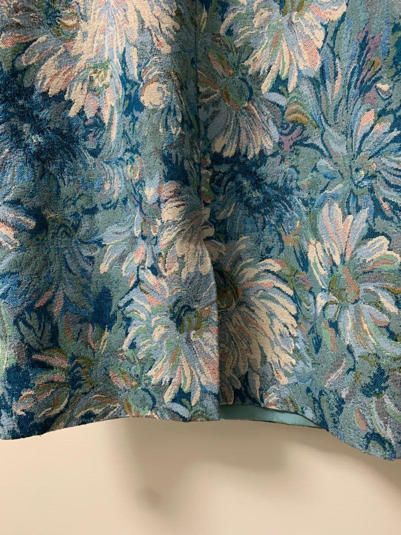 sugar フラワープリント タイトドレス　公式サイトブルー完売商品