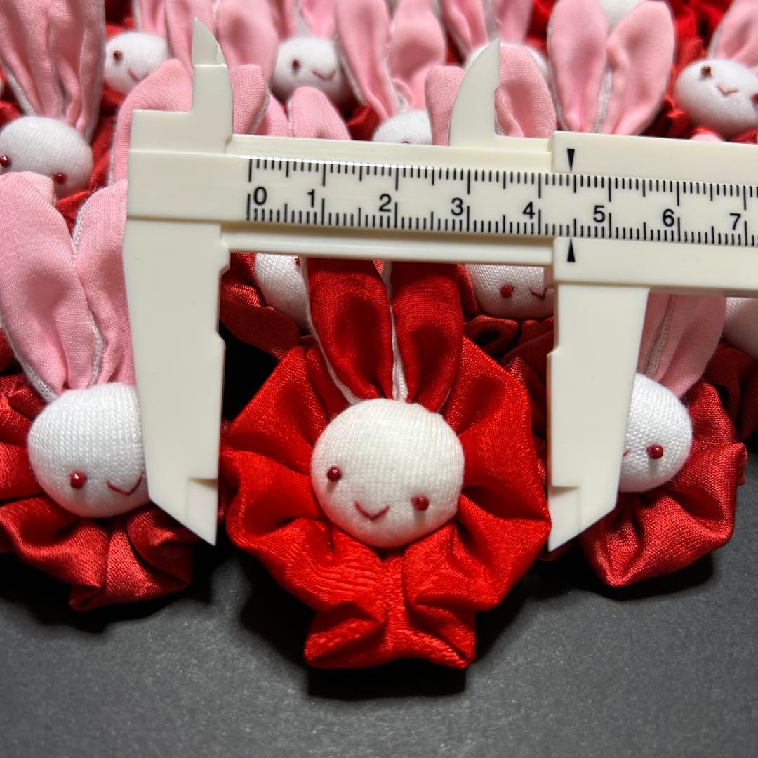 ハンドメイド雑貨【うさぎ顔パーツ】40個