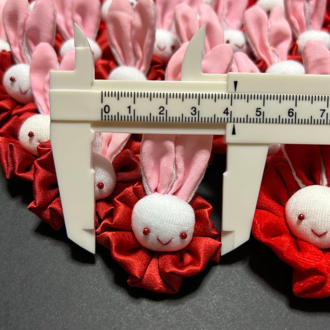 ハンドメイド雑貨【うさぎ顔パーツ】40個