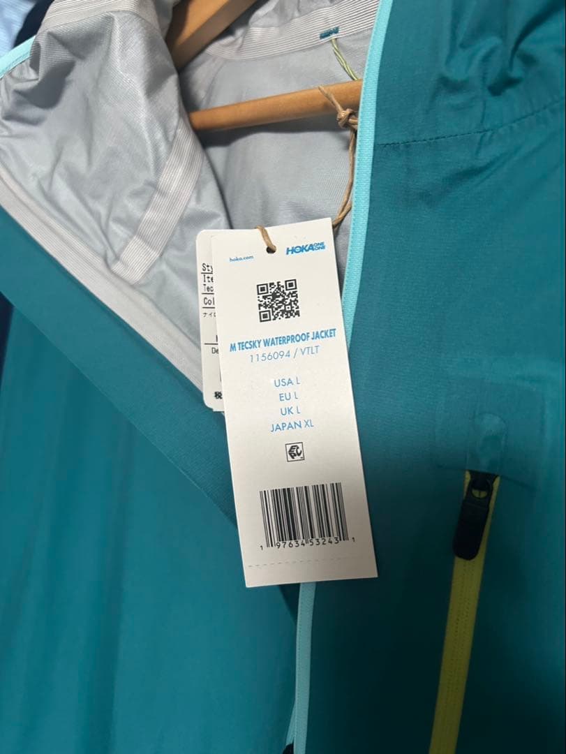 HOKA Tecksy Waterproof Jacket ブルー系 L