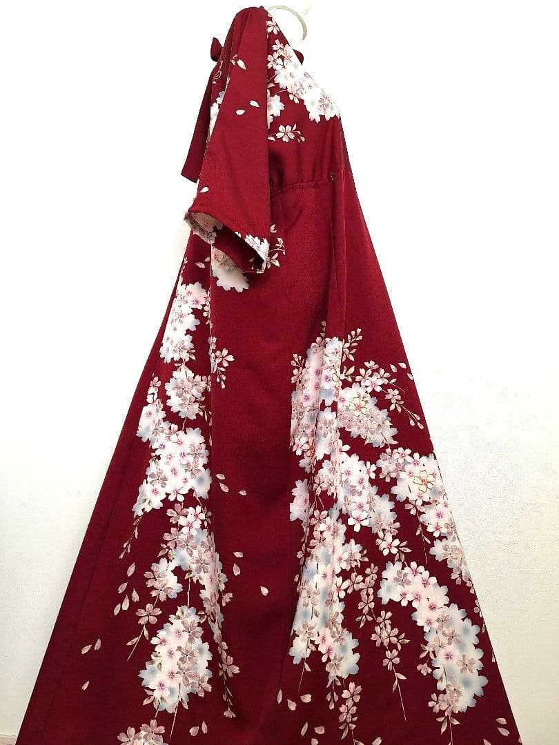 着物リメイクワンピース3703