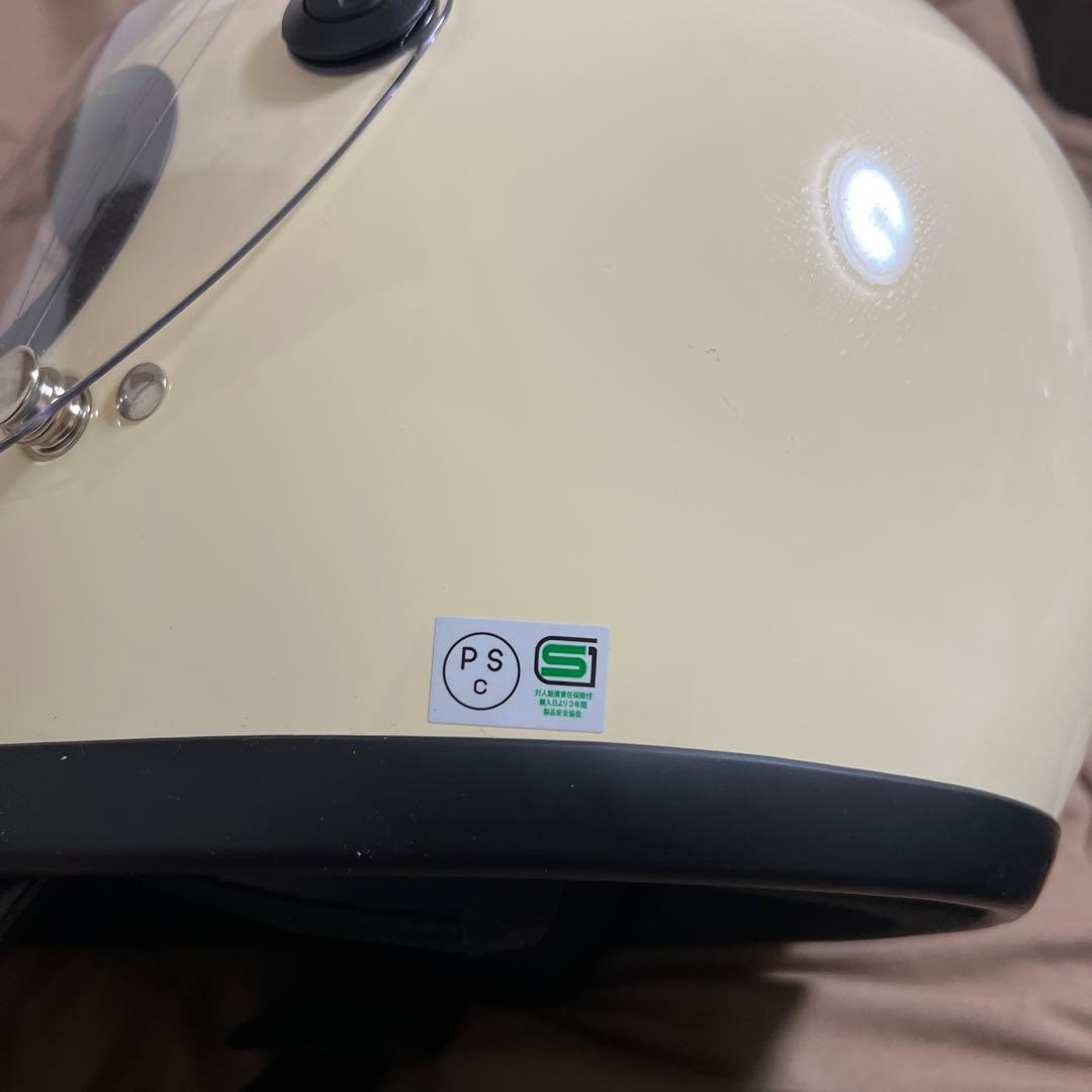 バイク　ヘルメット　族ヘル　SG規格適合 PSCマーク　ミラーシールド付き