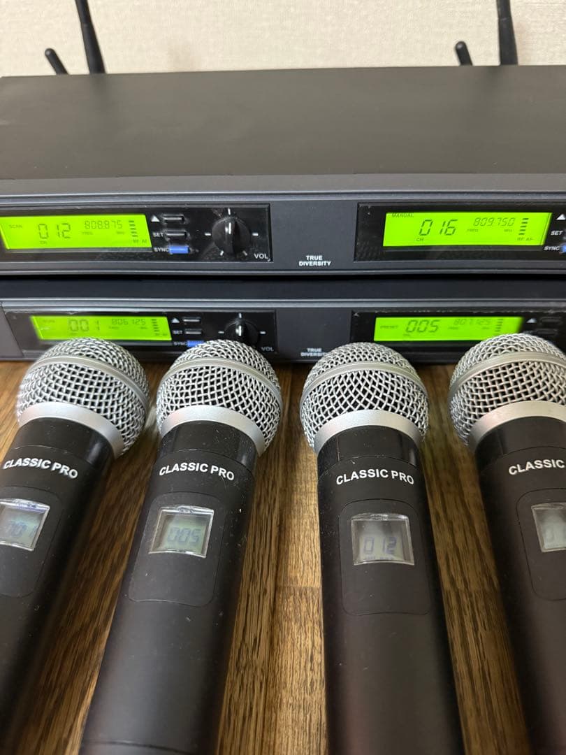 ClassicPro CWR802 ワイヤレス2セット(ワイヤレスマイク4本付)