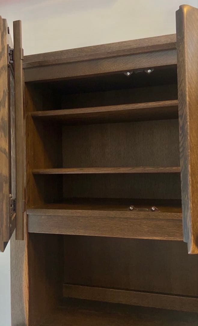 柏木工　ウィルダネスシリーズ　高級飛騨家具カップボード　ダークブラウン