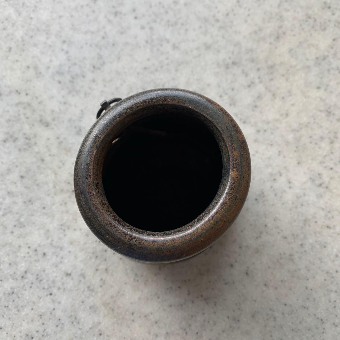 備前焼　掛花入れ