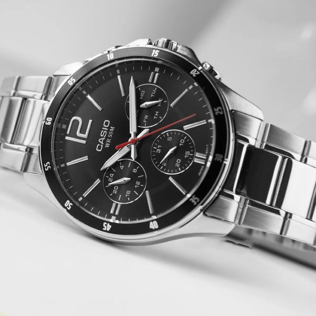 カシオ　アナログ腕時計　新品 シルバーステンレス　並行輸入品　激レアモデル