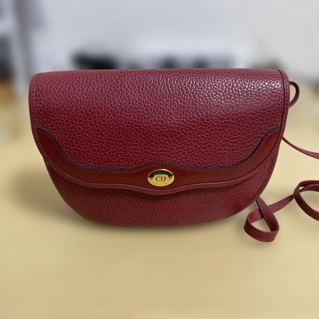 Christian Dior ヴィンテージ ショルダーバッグ レザー