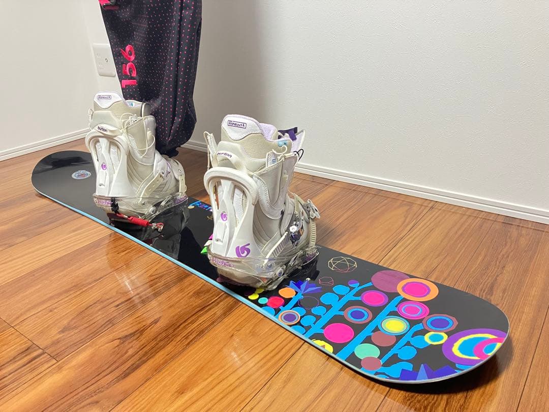 Burton スノーボード4点セット＋ワックスセット【レディース】