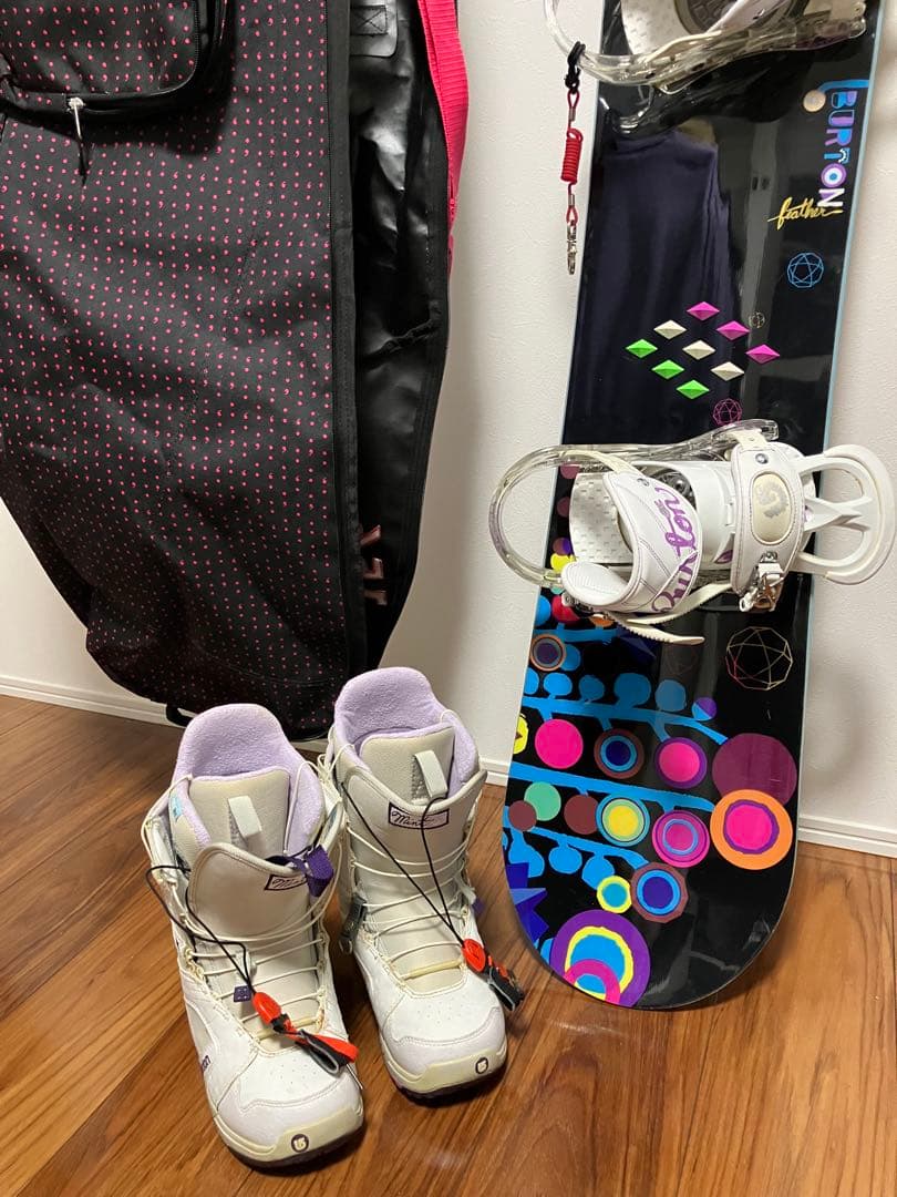 Burton スノーボード4点セット＋ワックスセット【レディース】
