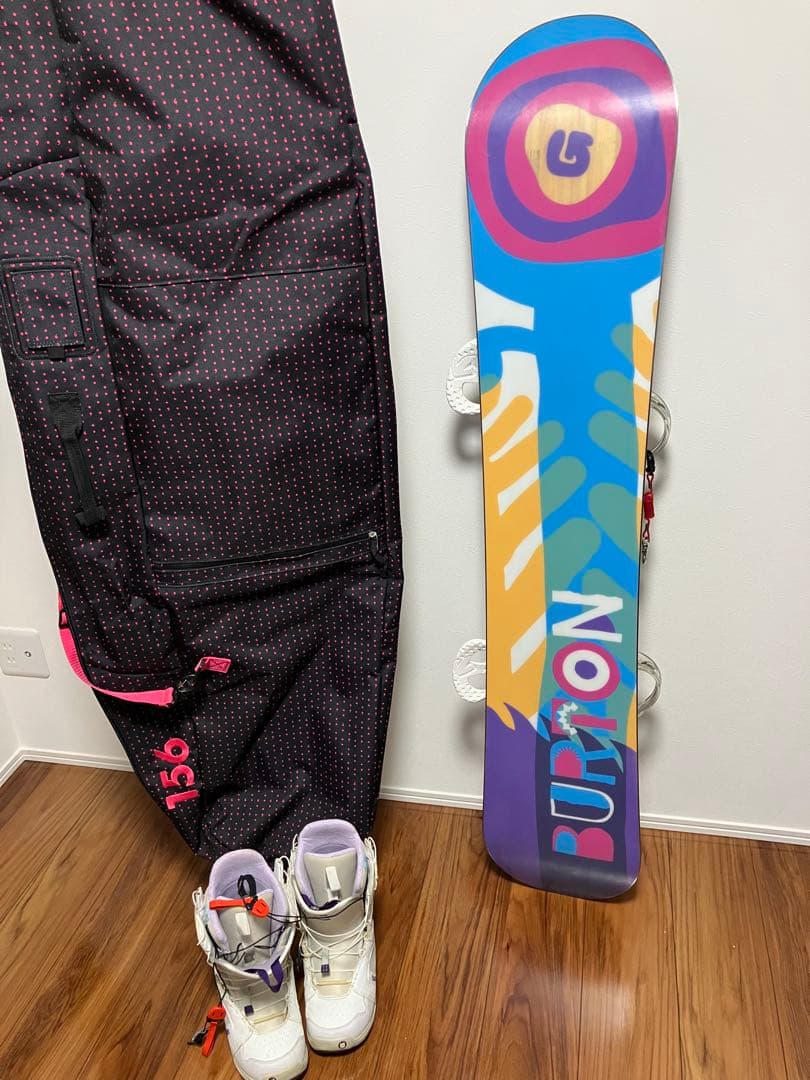 Burton スノーボード4点セット＋ワックスセット【レディース】
