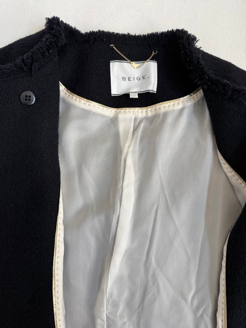 BEIGE MILLAM ショートジャケット4 ベイジ ネイビー