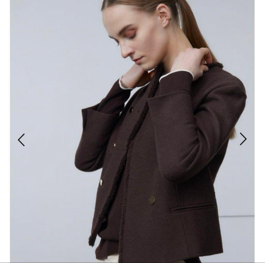 BEIGE MILLAM ショートジャケット4 ベイジ ネイビー