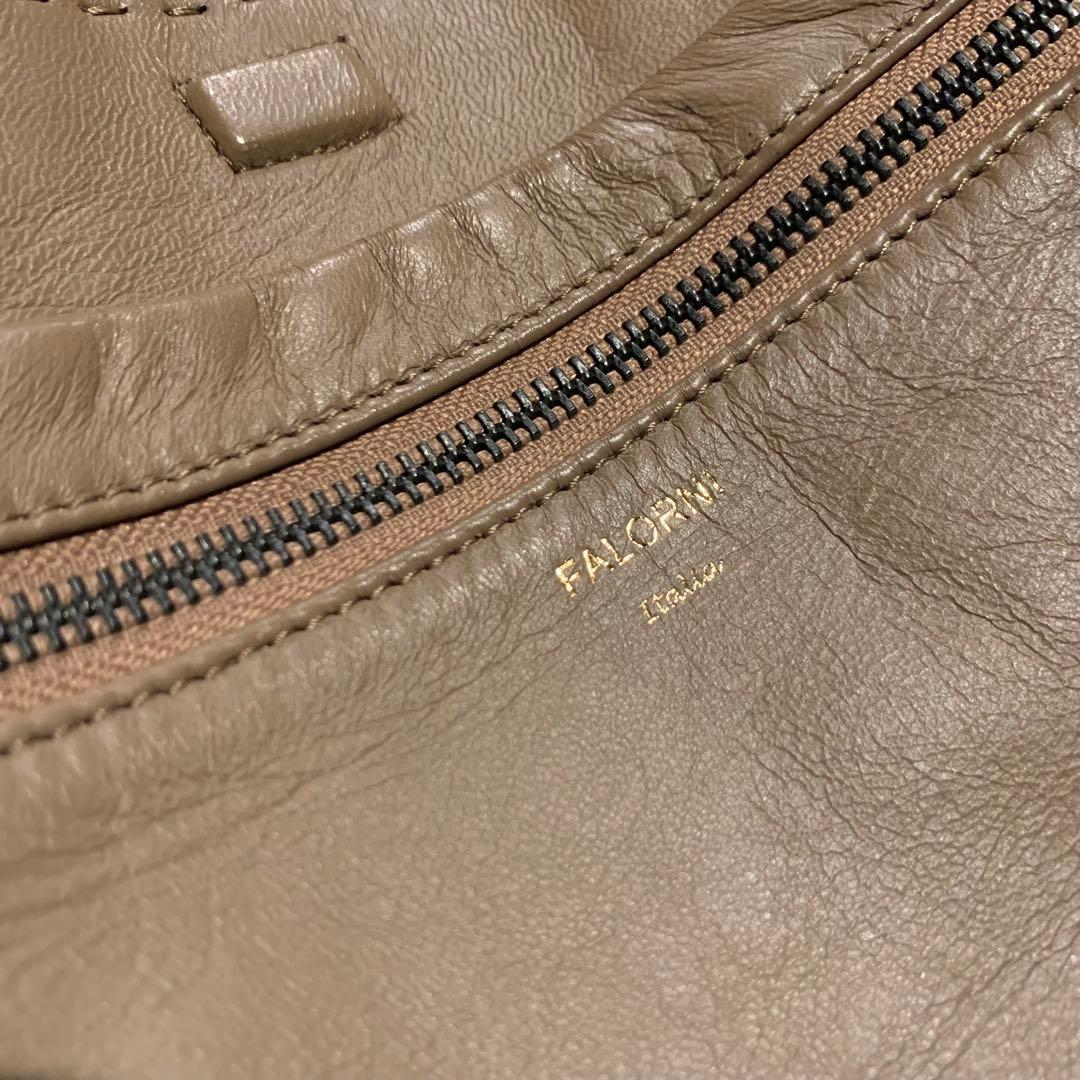 H*y様 【美品】FALORNI イントレチャート グレージュ トートバッグ