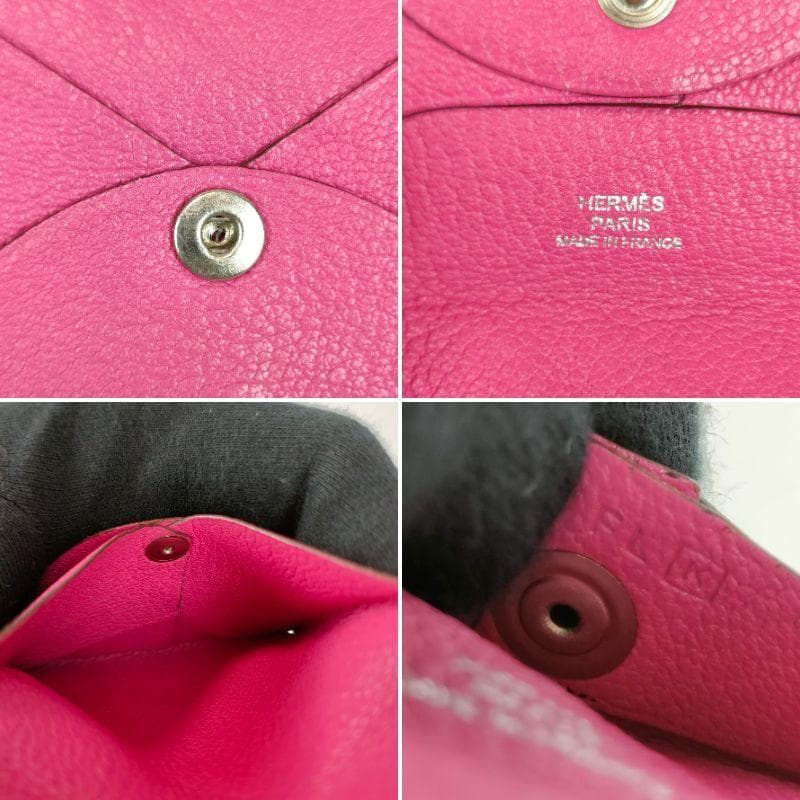 HERMES エルメス バスティア ケース ピンクパープル 小銭入れ